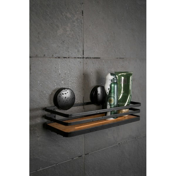 Crna kupaonska polica Wenko Alba-image-1