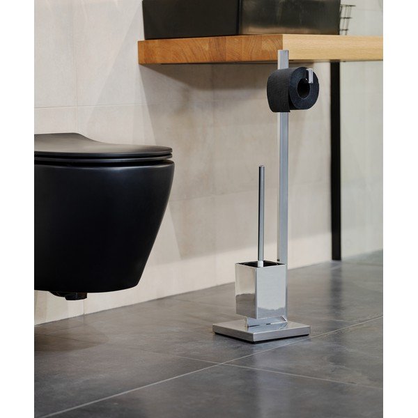 Stalak za toaletni papir s WC četkom Wenko Quadro-image-1