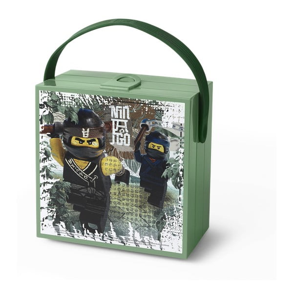 Zelena kutija za pohranu s LEGO® Army Ninjago ručkom