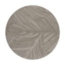 Sivi vuneni okrugli tepih ø 160 cm Leaf - Flair Rugs