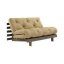 Senf žuta/bež sklopiva sofa 140 cm Roots – Karup Design