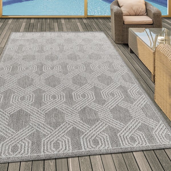 Sivi vanjski tepih 160x230 cm Aruba – Ayyildiz Carpets-image-1