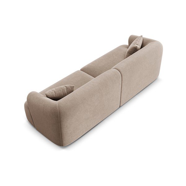 Svjetlo smeđa baršunasti sofa 255 cm Campi – Cosmopolitan Design-image-4