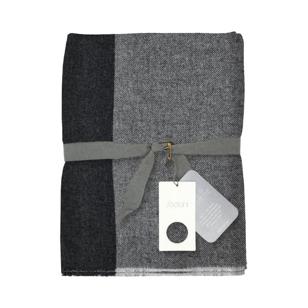 Siva vunena deka 130x200 cm Merino – Södahl-image-3