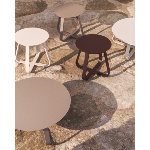 Metalni okrugao vrtni stolić ø 48 cm Tamaris – Kave Home-image-1