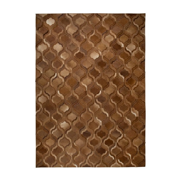 Svijetlosmeđi ručni tepih Dutchbone Bawang, 170 x 240 cm