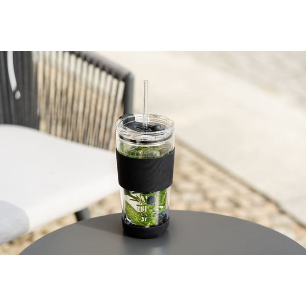 Crna termo šalica 600 ml Fuori – Vialli Design-image-1