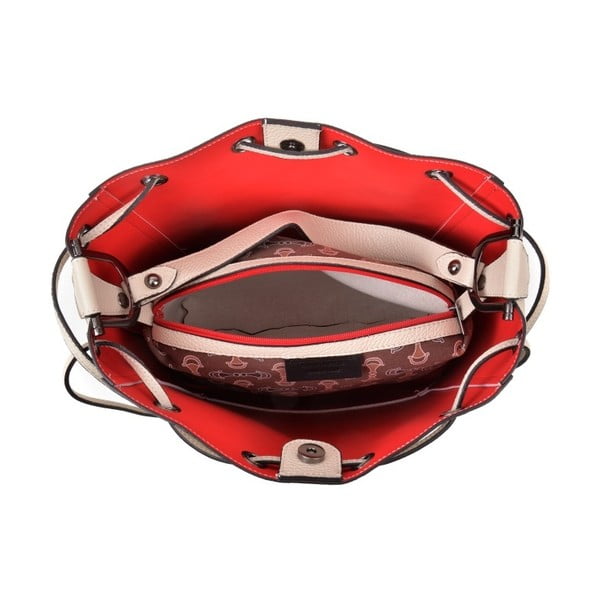 Bež kožna torbica Renata Corsi Havna-image-1