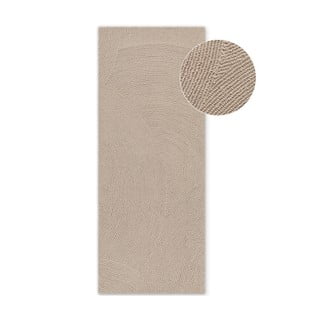 Bež ručno rađena vunena staza 80x200 cm Eleni Light Beige – Hanse Home
