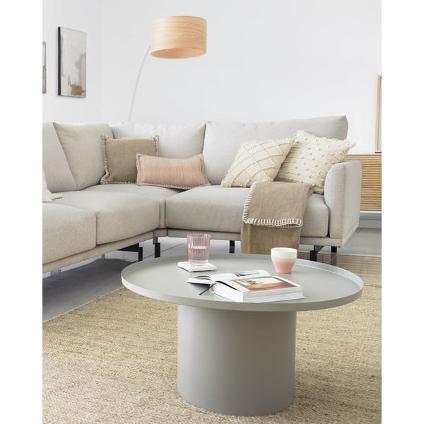 Metalni okrugao pomoćni stol ø 72 cm Fleksa – Kave Home-image-1