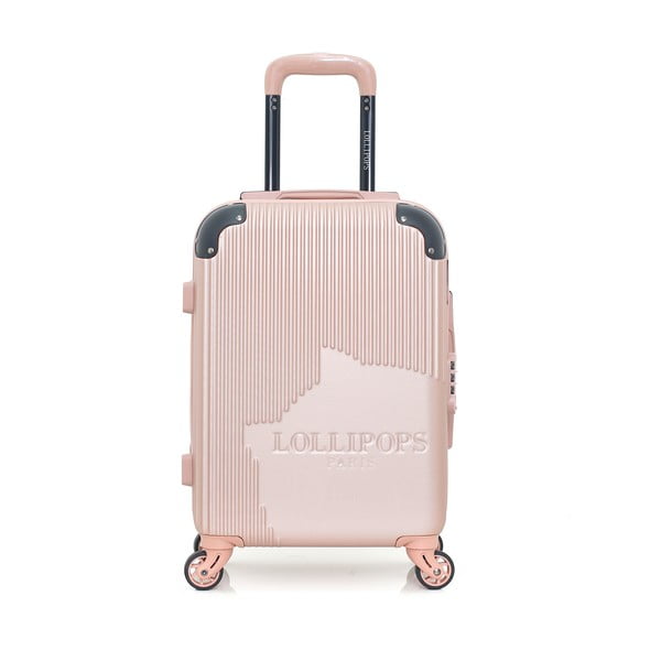 Ružičasti kofer na četiri kotača Lollipops Libby, 31 l