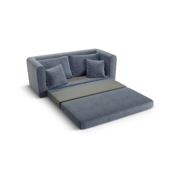Prljavo plava sklopiva sofa 158 cm Lido – Micadoni -image-4