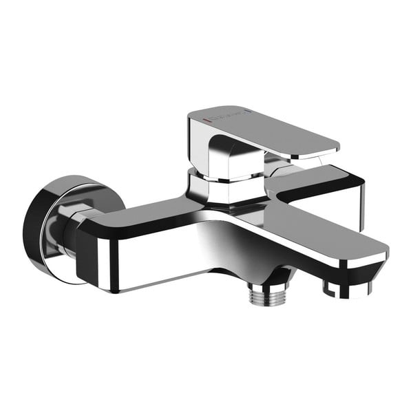 Zidna slavina za kadu u sjajno srebrnoj boji (s 2 izlaza) Spy – Sapho