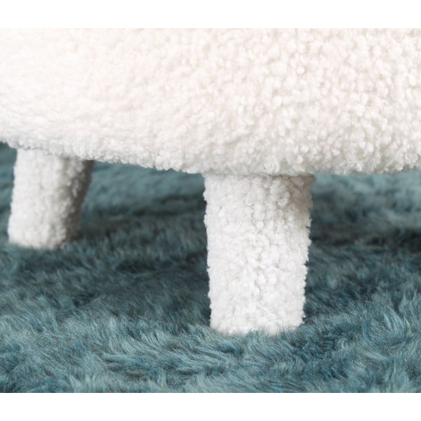 Bijela dječja fotelja od bouclé tkanine Moouv – Artie-image-3