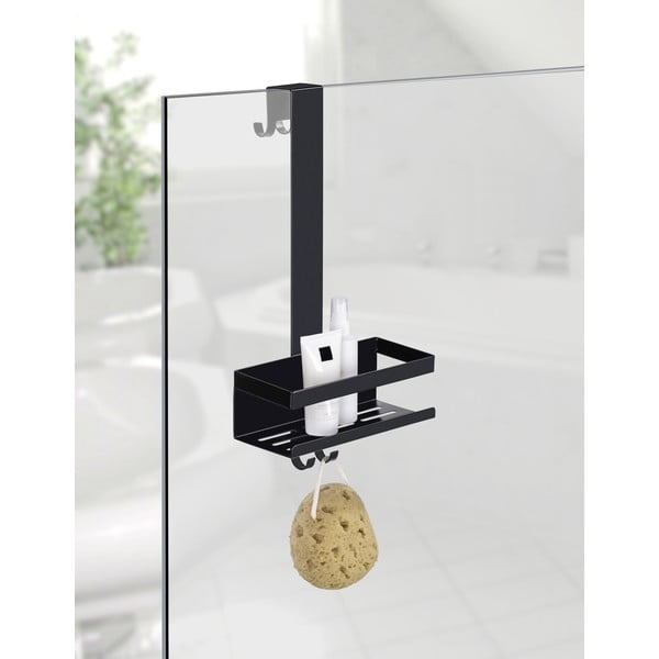 Crna viseća kupaonska polica od nehrđajućeg čelika Bribano – Wenko-image-1