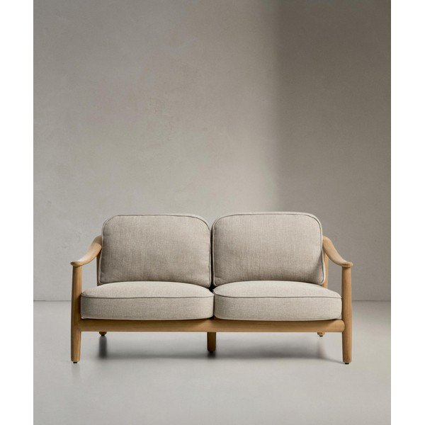 Bež/u prirodnoj boji podstavljena vrtna sofa Elunda – Kave Home-image-1