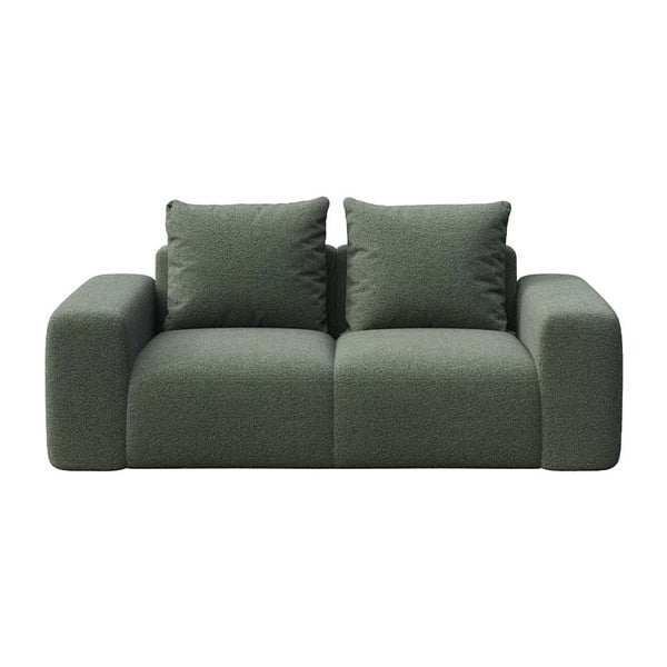 Zelena sofa od bouclé tkanine 212 cm Feiro – MESONICA