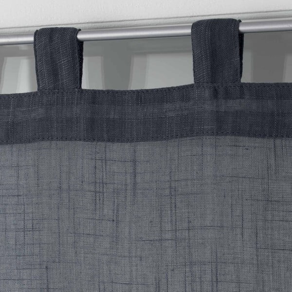 Antracitno sive prozirne zavjese u setu 2 kom 60x160 cm Zazy – douceur d'intérieur-image-1