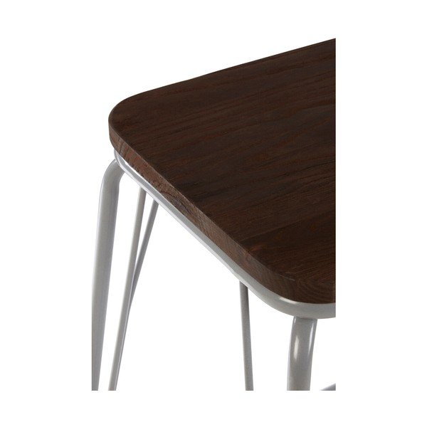 Sivi/u tamnoj prirodnoj boji stolac od čvrstog brijesta District – Premier Housewares-image-2