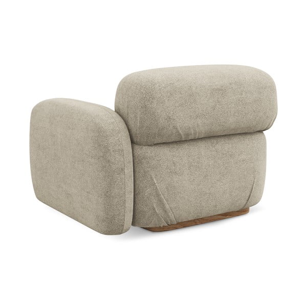 Bež modularna sjedeća garnitura od bouclé tkanine (s desnim kutom) Ailani – Makamii-image-2