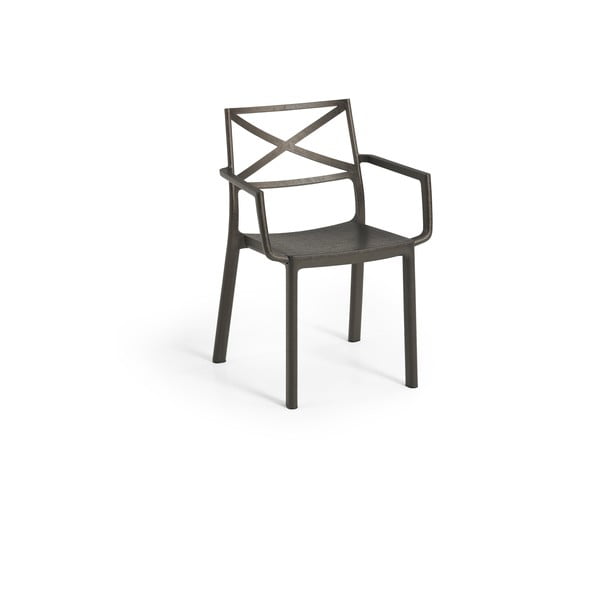 Plastična vrtna stolica u brončanoj boji Metalix – Keter
