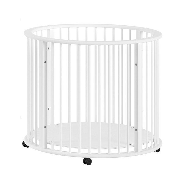 Bijeli putni krevetić od masivne bukve 90x90 cm Dino – Vipack