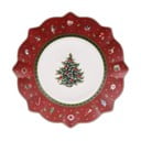 Tanjur od crvenog porculana s božićnim motivom Villeroy & Boch, ø 24 cm