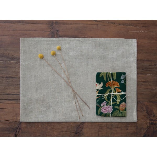 Set od 4 salvete od lana Madre Selva Spring, 43 x 43 cm-image-1