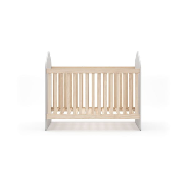 Bijeli/natur dječji krevet u dekoru bora 60x120 cm Estefania – Marckeric-image-2