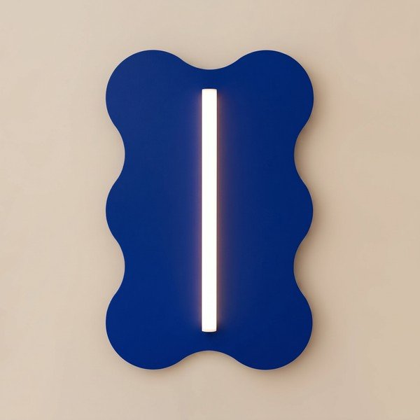Tamno plava metalna zidna lampa KLOVER – Thoro-image-2