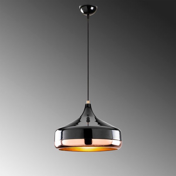 Viseća svjetiljka u crno-bakrenoj boji Opviq lights Yildo, ø 36 cm-image-1