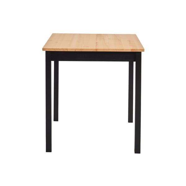 Blagovaonski stol od borovine s crnom konstrukcijom Bonami Essentials Sydney, 70 x 70 cm-image-2