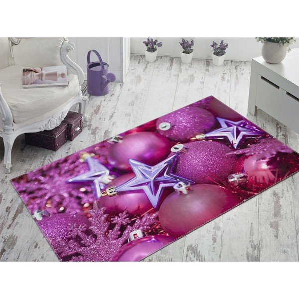 Tepih Vitaus Christmas Period Purple Deco, 50 x 80 cm-image-1