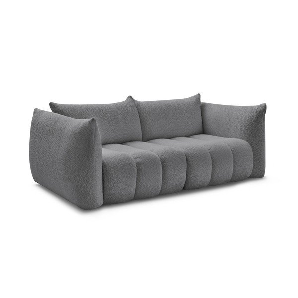 Siva sofa od bouclé tkanine 234 cm Azra – Bobochic Paris-image-2