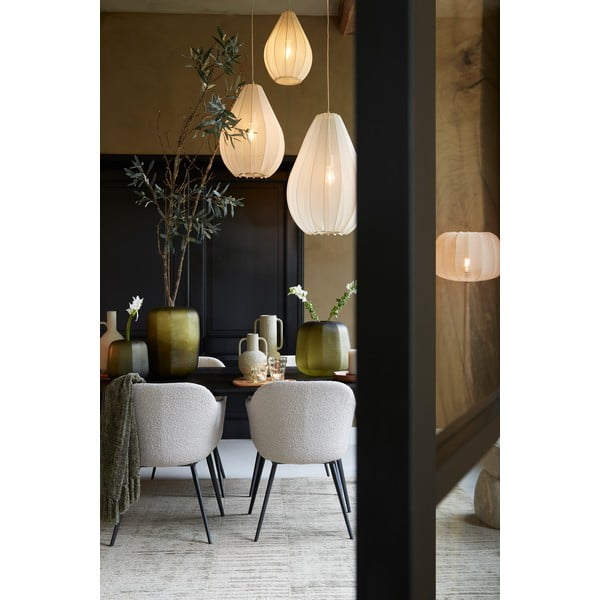 Bež viseća svjetiljka s tekstilnim sjenilom ø 28 cm Itela – Light & Living-image-1