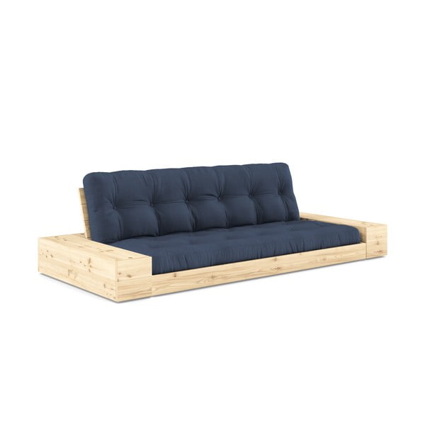 Tamno plava sklopiva sofa 244 cm Base – Karup Design