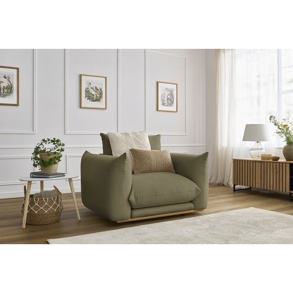 Svijetlo zelena fotelja Ernest – Bobochic Paris-image-1