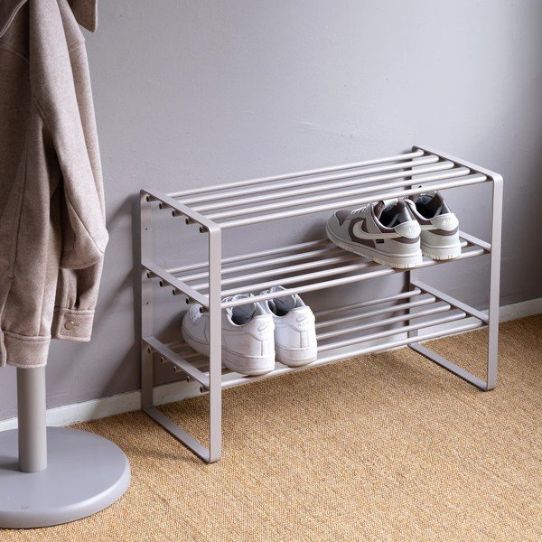 Smeđe-sivi metalni ormarić za cipele 70x48,5x29 cm Rex – Spinder Design-image-2