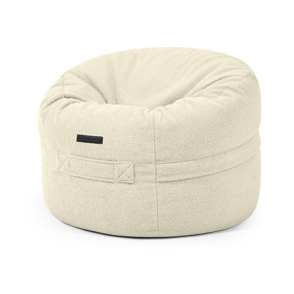 Krem vreća za sjedenje od bouclé tkanine Roll 80 – SLOWDOWN