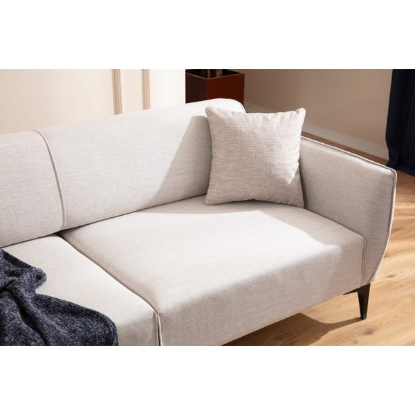 Krem sofa 220 cm Belissimo – Balcab Home-image-4