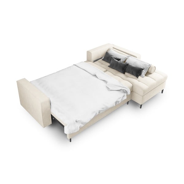 Svijetlo bež kauč na razvlačenje Milo Casa Santo, desni kut-image-4