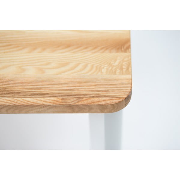 Bijeli stol za blagovaonu sa zaobljenim nogama Ragaba Trivento, 80 x 80 cm-image-2