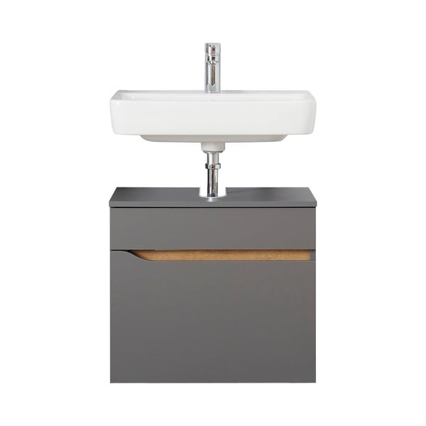 Sivi ormarić za umivaonik 60x53 cm Set 357 - Pelipal-image-3