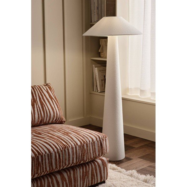 Bijela tekstilna stojeća svjetiljka (visina 123 cm) Mila – Ellos Home-image-1