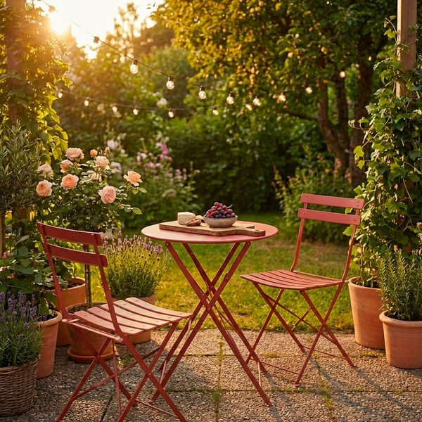 Željezni vrtni blagovaonski set boje terakote za 2 osobe Austin – Bizzotto-image-4