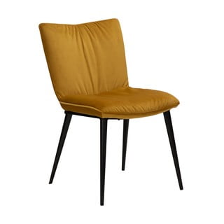 Žuta stolica za blagovaonicu s baršunastom površinom DAN-FORM Denmark Join