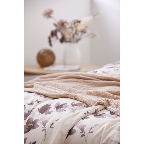 Beigepamučni prekrivač za krevet Södahl Peotry, 200 x 260 cm-image-3