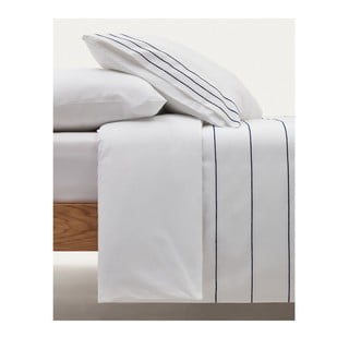 Bijela posteljina za krevet za jednu osobu/za produženi krevet od pamučnog perkala 150x220 cm Cintia – Kave Home