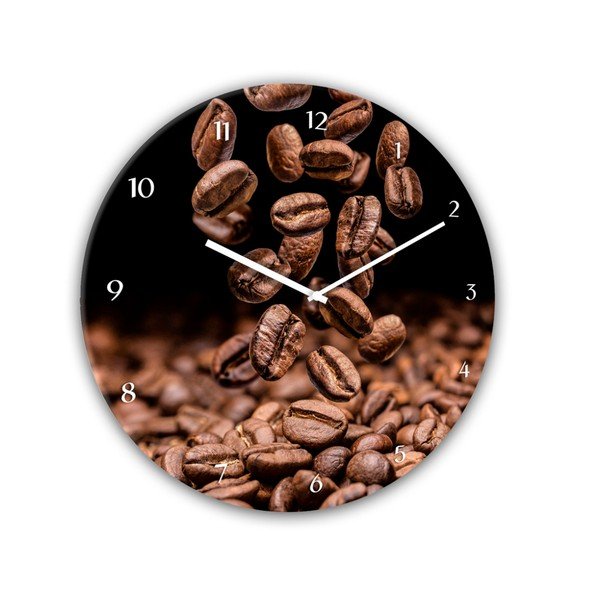 Zidni sat Styler Glassclock Coffee Seeds, ⌀ 30 cm-image-2