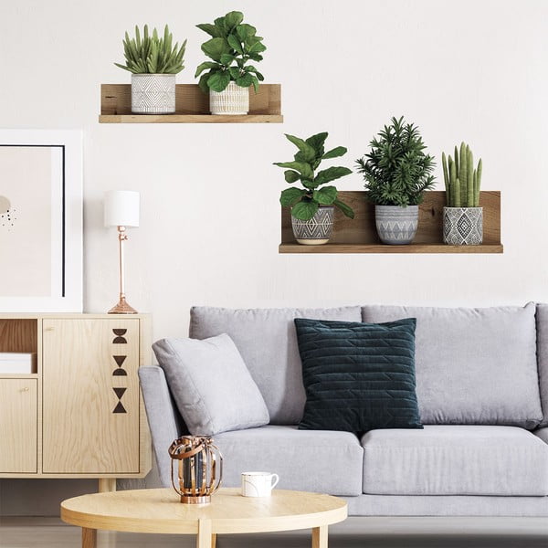 Zidna naljepnica 60x35 cm 3D effect Green Plants - Ambiance-image-2